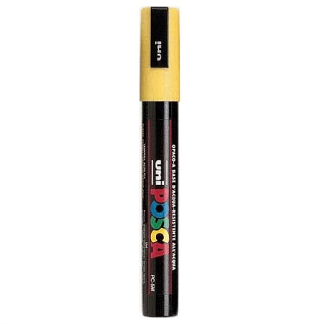 Marcatore Uni Posca pc5m p. media 1,8-2,5mm giallo