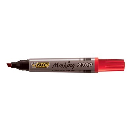 Bic Marker 2300 punta scalpello rosso